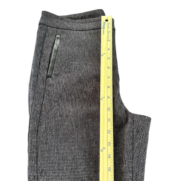 Chico's Dress Pants Women 0 US Size 8R Speckled Gray Woven Cropped Rayon Blend - Picture 13 of 15